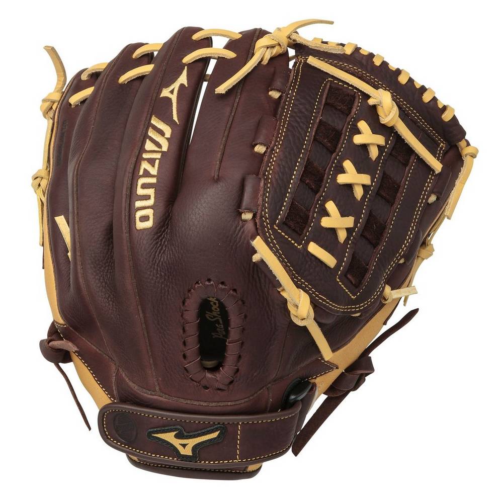 Guantes Mizuno Softball Franchise Series Slowpitch 12.5" Para Hombre Cafes 2310987-XF